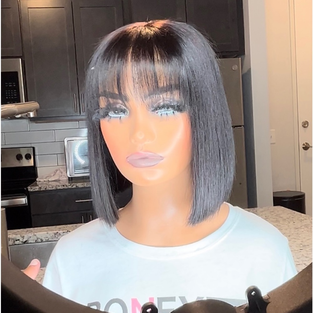 10inch blunt bob wig
Natural Black
Medium Cap Size